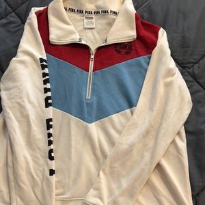 Colored quarter zip